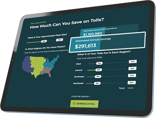 ViziFleet Toll Savings Calculator