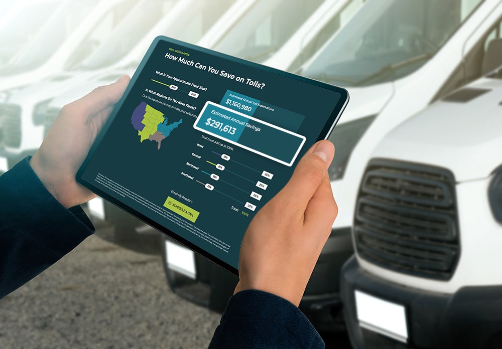 ViziFleet Toll Savings Calculator